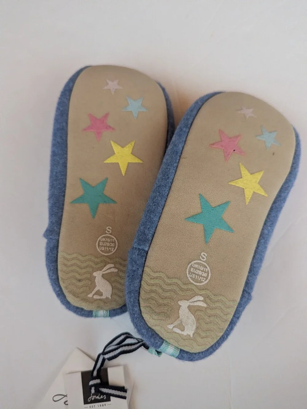 Joules Slippers Birthday Kitty Cat Fuzzy Slippers 11-12